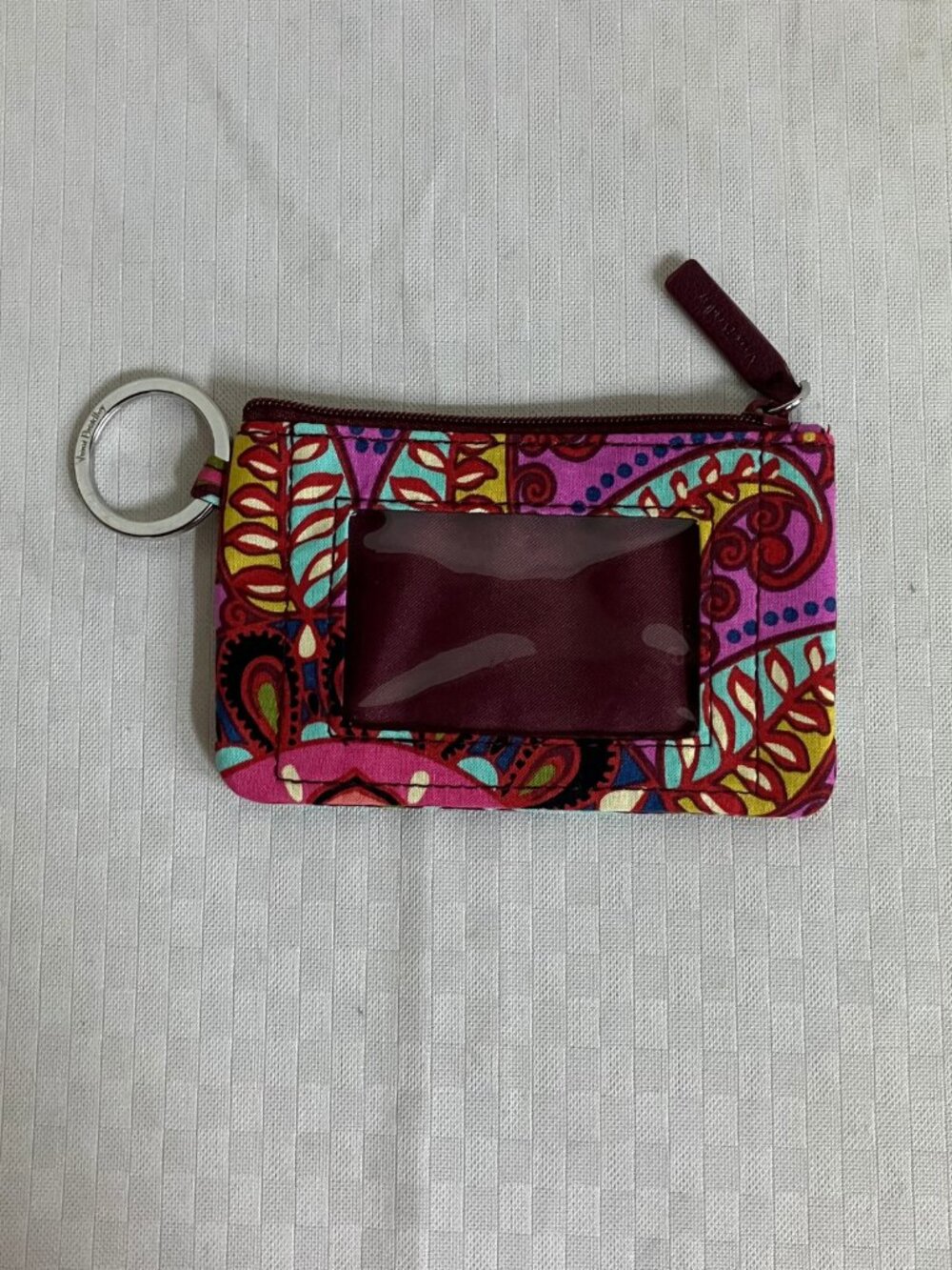 Vera Bradley Zip ID Wallet Lighten Up Resort Multicolor Medallion Money Holder